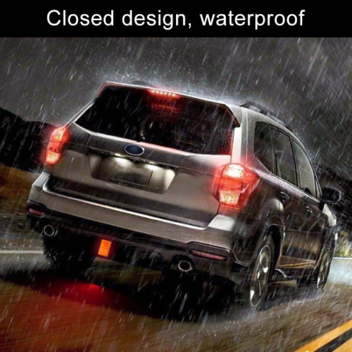 DC12V 1W Auto Quadratisches Highlight Bremslicht Rückfahrlicht mit 15LEDs SMD-3528, Square (Black), Square (Red), Square (Transparent) – Bild 6