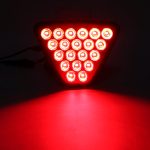 DC12V 1W Auto Dreieck Highlight Bremslichter Rückfahrlicht mit 20LEDs SMD-3528, Triangle (Black), Triangle (Red), Triangle (Transparent) – Bild 4