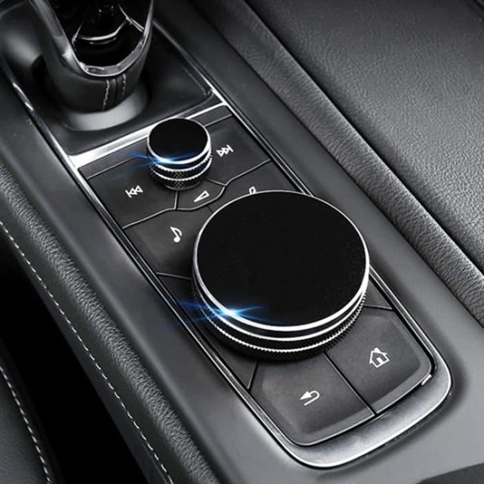 2 Stück Auto-Metall-Zentralkontrollknopfgehäuse für Cadillac, For Cadillac (Black), For Cadillac (Blue), For Cadillac (Red) – Bild 7