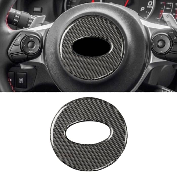 CRP3285B.jpg Auto-Carbonfaser-Lenkrad-dekorativer Aufkleber für Subaru BRZ 2013–2017, linker und rechter Antrieb, universell, Steering Wheel for Subaru BRZ – Bild 1