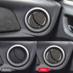 Auto-Carbonfaser-Zentralsteuerungs-Luftauslass-dekorativer Aufkleber für Subaru BRZ / Toyota 86 2013–2020, linker und rechter Antrieb universal, Central Control Air Outlet – Bild 5