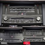 Auto Carbon Fiber Klimaanlage CD Panel dekorative Aufkleber für Lexus IS250 2013-, Linksantrieb – Bild 5