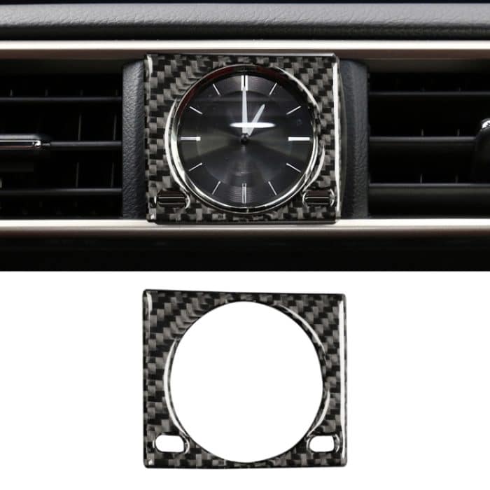 CRP3305.jpg Auto Carbon Fiber Clock Box Dekorativer Aufkleber für Lexus IS250 2013-, Linkslenker – Bild 1