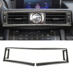 Auto Carbon Fiber Central Control Luftauslass Dekorativer Aufkleber für Lexus IS250 2013-, Linksantrieb