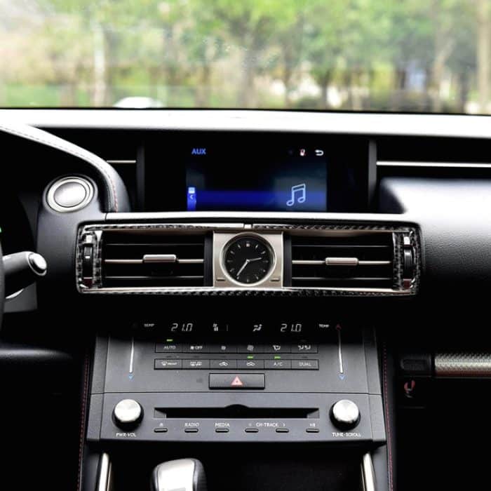 Auto Carbon Fiber Central Control Luftauslass Dekorativer Aufkleber für Lexus IS250 2013-, Linksantrieb – Bild 6