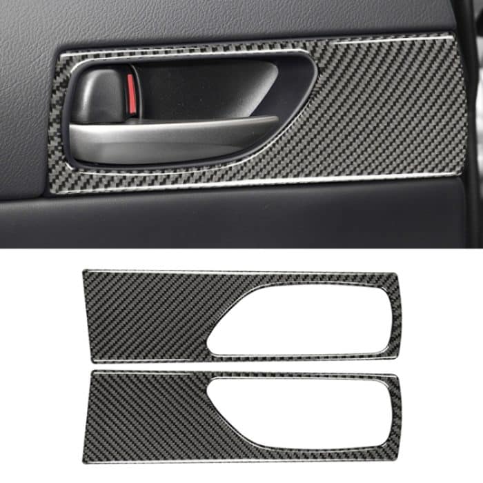 CRP3312.jpg Auto Carbon Fiber Hintertürgriff Dekorativer Aufkleber für Lexus IS250 2013-, Linkslenker – Bild 1