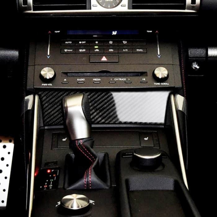 Auto Carbon Fiber Central Control Panel Dekorativer Aufkleber für Lexus IS250 2013-, Left Drive B Style – Bild 6
