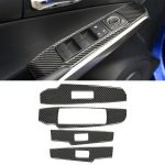 Auto Carbon Fiber Fenster Glas Hebetafel Knopf Dekorativer Aufkleber für Lexus IS250 2013-, Linksantrieb B Style