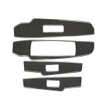 Auto Carbon Fiber Fenster Glas Hebetafel Knopf Dekorativer Aufkleber für Lexus IS250 2013-, Linksantrieb B Style – Bild 2