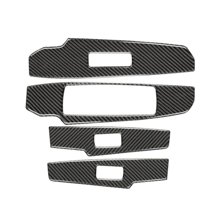 Auto Carbon Fiber Fenster Glas Hebetafel Knopf Dekorativer Aufkleber für Lexus IS250 2013-, Linksantrieb B Style – Bild 2