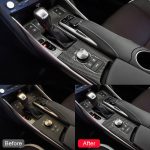 Auto Carbon Fiber Gear Position Panel Dekorativer Aufkleber für Lexus IS250 2013-, Left Drive A Style – Bild 5