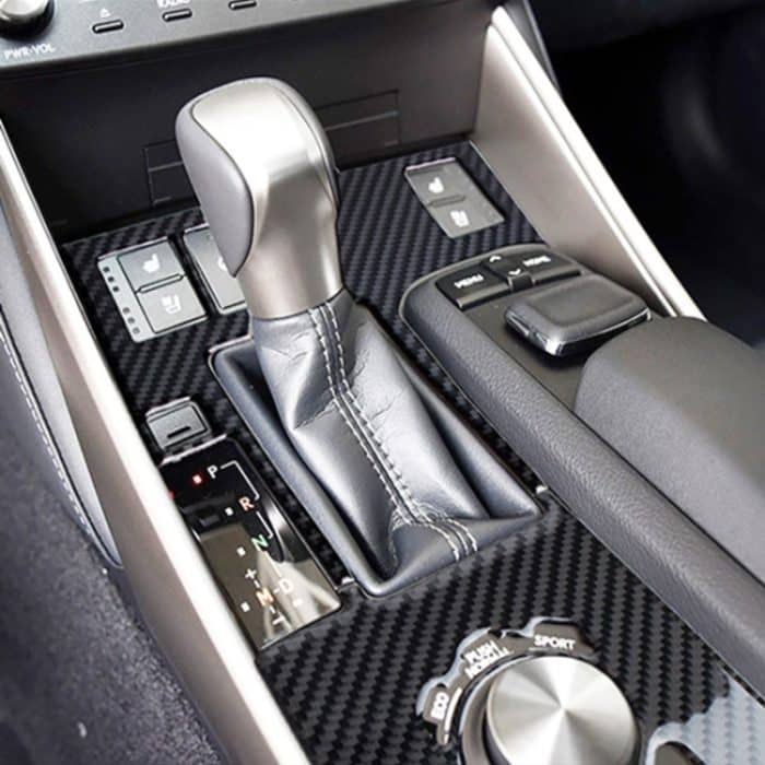 Auto Carbon Fiber Gear Position Panel Dekorativer Aufkleber für Lexus IS250 2013-, Left Drive A Style – Bild 6