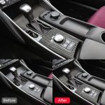 Auto Carbon Fiber Gear Position Panel Dekorativer Aufkleber für Lexus IS250 2013-, Left Drive B Style – Bild 5