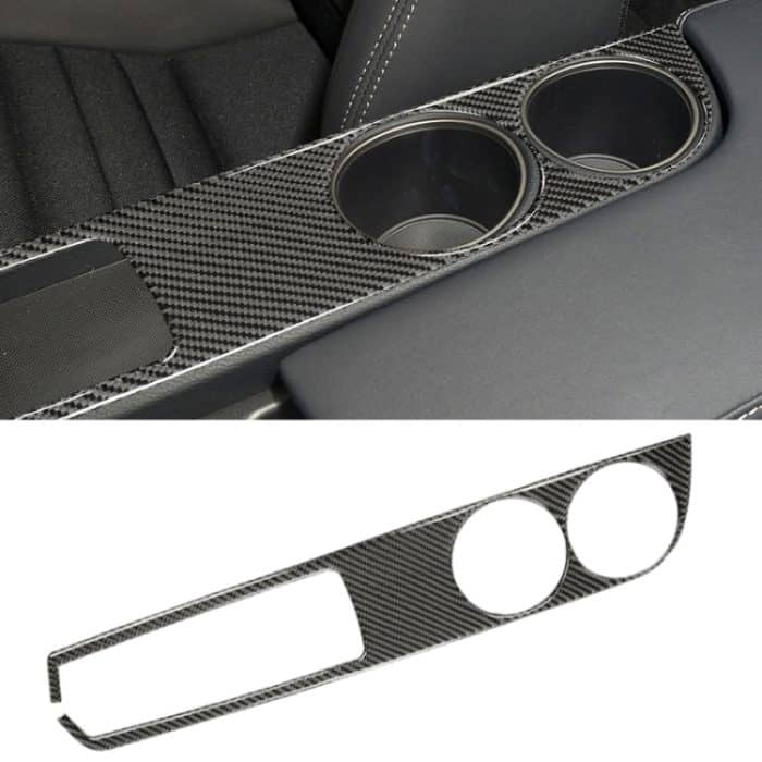 CRP3334.jpg Auto Carbon Faser Wasserbecherhalter Panel dekorative Aufkleber für Lexus IS250 2013-, Linksantrieb – Bild 1