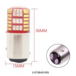 2 PCS 1157 DC12V / 1.1W Motorrad- / Auto-LED Zweifarbiges Blinklicht Blinker / Bremsleuchte mit 42LEDs SMD-3014 Lamp Beads – Bild 3