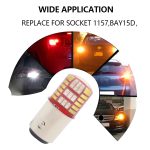 2 PCS 1157 DC12V / 1.1W Motorrad- / Auto-LED Zweifarbiges Blinklicht Blinker / Bremsleuchte mit 42LEDs SMD-3014 Lamp Beads – Bild 5