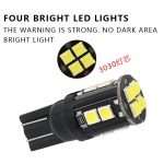 10 PCS T10 / 168/194 DC12V / 1W / 6000K / 60LM Auto-Decodierungs-Begrenzungsleuchten mit 12LEDs SMD-3030 Lampenperlen – Bild 4