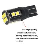 10 PCS T10 / 168/194 DC12V / 1W / 6000K / 60LM Auto-Decodierungs-Begrenzungsleuchten mit 12LEDs SMD-3030 Lampenperlen – Bild 6