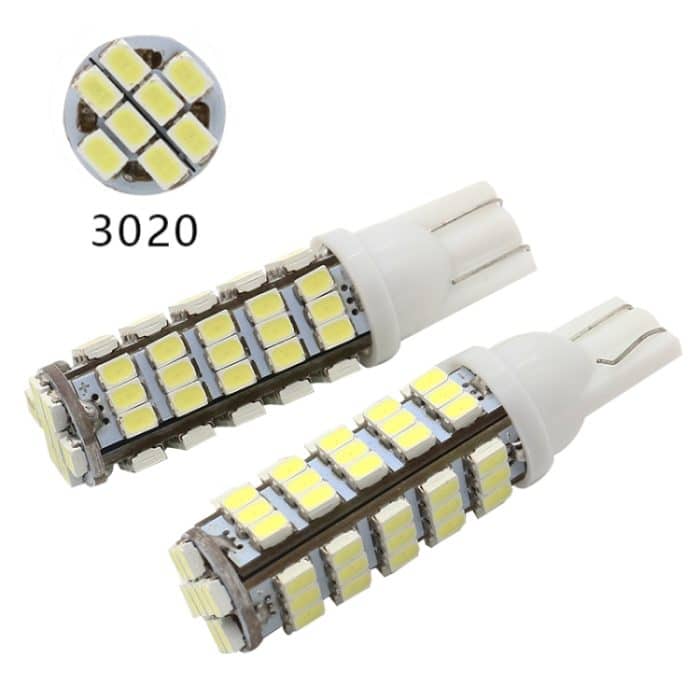 10 PCS T10 DC12V / 1,5W / 6500K / 75LM Autolichtleuchten Leselampe mit 68LEDs SMD-3020 Lampenperlen – Bild 3