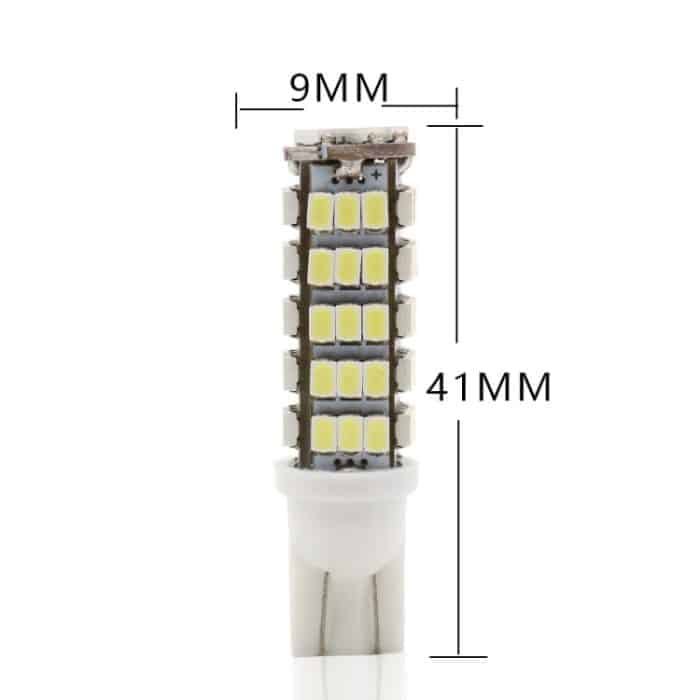 10 PCS T10 DC12V / 1,5W / 6500K / 75LM Autolichtleuchten Leselampe mit 68LEDs SMD-3020 Lampenperlen – Bild 5