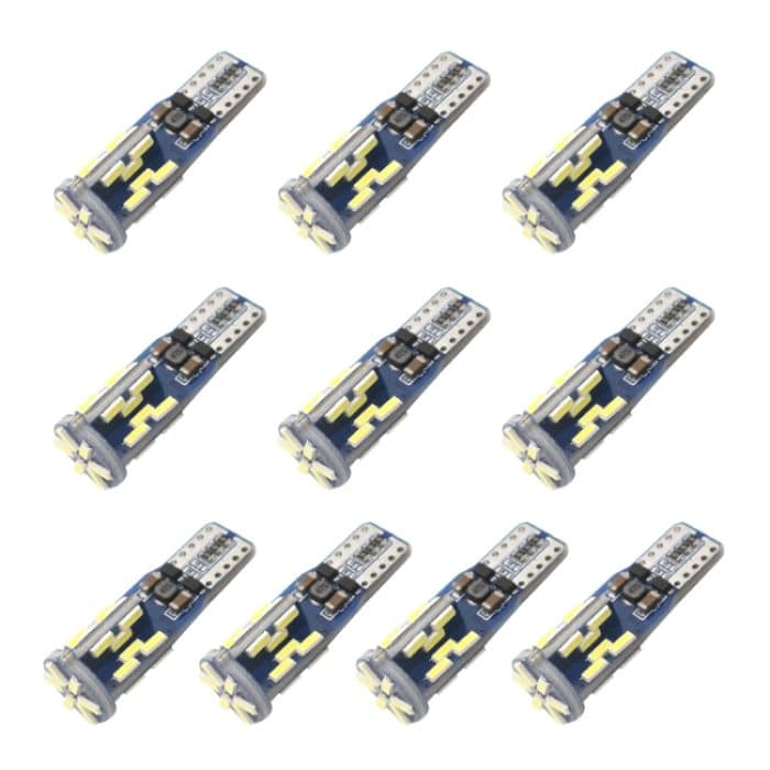 CRP3517.jpg 10 PCS T10 DC12V / 3W / 6000K / 180LM Auto-Canbus-Decodierungs-LED-Begrenzungsleuchten mit 30LEDs SMD-4041-Lampenperlen – Bild 1