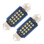 2 stücke 39mm DC12-24V / 1W / 6000K / 60LM 15LEDs SMD Auto Lesen Lampe Dome Licht