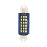 2 stücke 41mm DC12-24V / 1W / 6000K / 60LM 18LEDs SMD Auto Lesen Lampe Dome Licht – Bild 2
