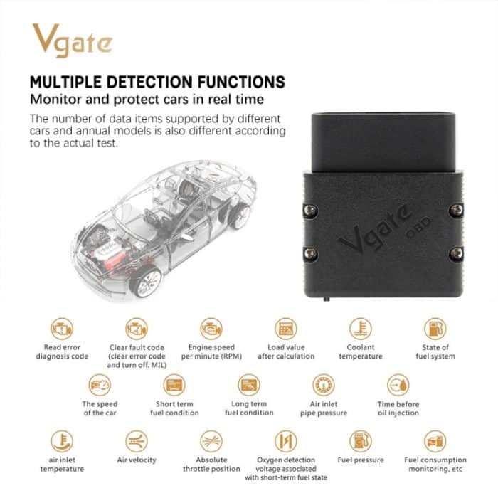 VLINKER MC V2.2 Bluetooth 3.0 Auto-OBD-Fehlerdiagnosedetektor – Bild 6