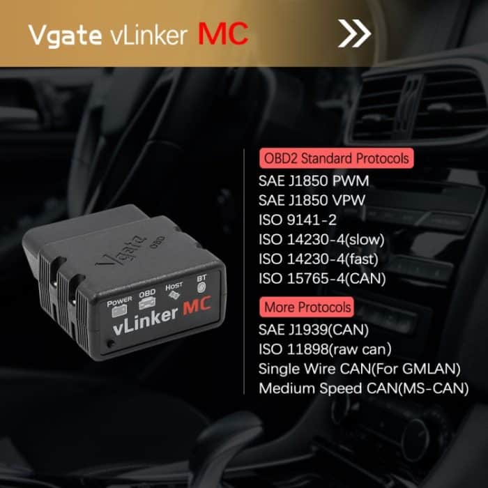 VLINKER MC V2.2 Bluetooth 3.0 Auto-OBD-Fehlerdiagnosedetektor – Bild 7