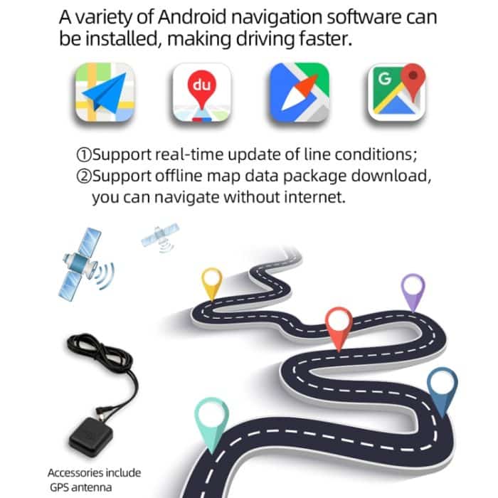 D110 Auto Android Navigationsmaschine Unterstützung Handy-Verbindung / Lenkradsteuerung – Bild 9