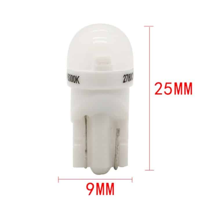 20 PCS T10 DC12V / 0,25 W / 6500K / 20LM Auto-Rundkopf-Plug-in-Blasenleselampe mit 1LEDs SMD-3030-Lampen – Bild 5