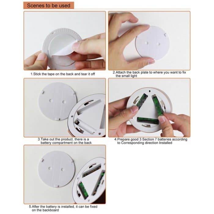 R-1633 4,5 V / 0,3 W 4 LEDs Auto Innenkuppelleuchte LED Touch Nachtlicht, 4 LEDs (Gold), 4 LEDs(Silver) – Bild 6