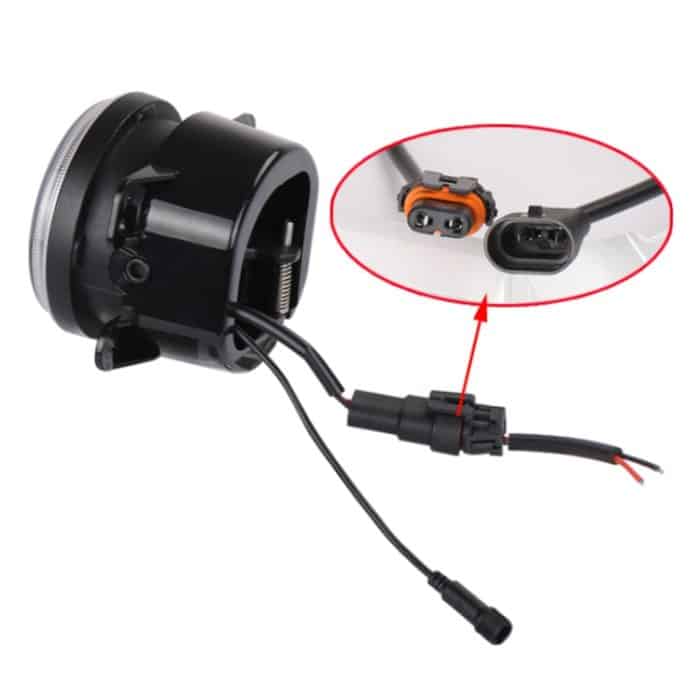 2 Stück DC12V-30V / 30W / 3A / 1440LM 12LEDs 4 Zoll buntes Auto-LED-Nebelscheinwerfer, Stil: schwarzer Hintergrund, Style: Black Background(White Light), Style: Black Background(Yellow Light) – Bild 5