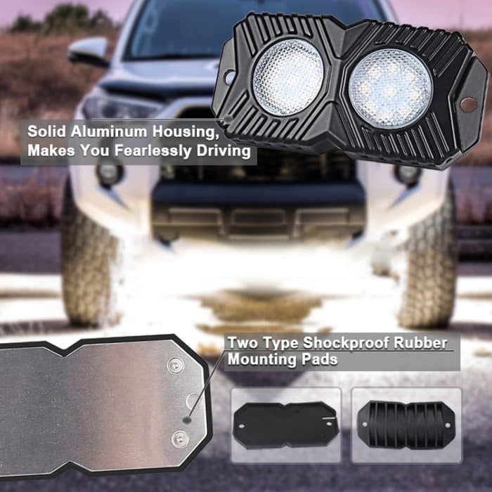 18W DC 12-24V 1,2A LED zweireihiges Auto-Bodenlicht / Fahrgestelllicht / Yachtdeck-Atmosphärenlicht – Bild 5