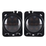 2 Stück 8W DC 12V Auto SUV REFIT LEDWheel Augenbraue Signal für Jeep Wrangler JK 07-17, Spezifikation: Stoßmontage ohne Blende