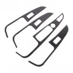 4 PCS Car Carbon Fiber Window Lift Button Dekorativer Aufkleber für BMW X5 2020 – Bild 2