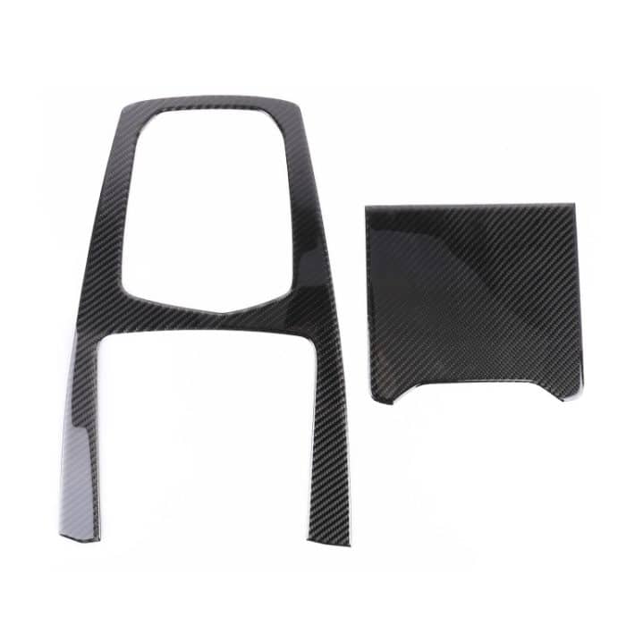 2 PCS Car Carbon Fiber Gear Panel Dekorativer Aufkleber für BMW X5 2020 – Bild 1