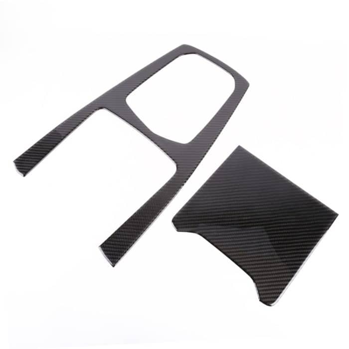 2 PCS Car Carbon Fiber Gear Panel Dekorativer Aufkleber für BMW X5 2020 – Bild 2