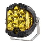 OL-1950Y 5 Zoll DC12V-30V 5000LM 6500K 50W Auto LED-Licht auf drei Seiten Scheinwerfer für Jeep Wrangler (Goldlicht)