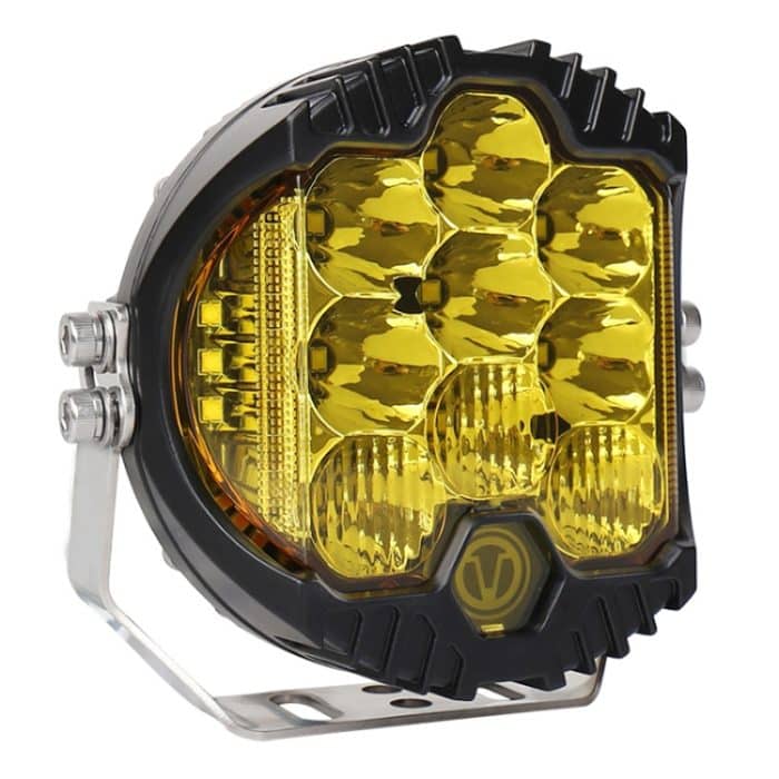 OL-1950Y 5 Zoll DC12V-30V 5000LM 6500K 50W Auto LED-Licht auf drei Seiten Scheinwerfer für Jeep Wrangler (Goldlicht) – Bild 2