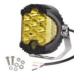 OL-1950Y 5 Zoll DC12V-30V 5000LM 6500K 50W Auto LED-Licht auf drei Seiten Scheinwerfer für Jeep Wrangler (Goldlicht) – Bild 5