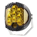 OL-1950Y 7 Zoll DC12V-30V 8000LM 6500K 90W Auto-LED-Licht an drei Seiten Scheinwerfer für Jeep Wrangler (Goldlicht)