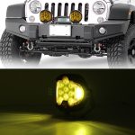 OL-1950Y 7 Zoll DC12V-30V 8000LM 6500K 90W Auto-LED-Licht an drei Seiten Scheinwerfer für Jeep Wrangler (Goldlicht) – Bild 7