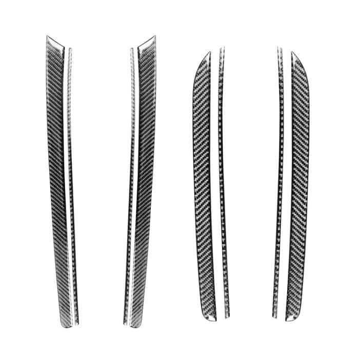 8 in 1 Auto Carbon Faser Türverkleidung Dekorativer Aufkleber für Audi A5 Hard Top 2008-, Links- und Rechtsantrieb Universal – Bild 1