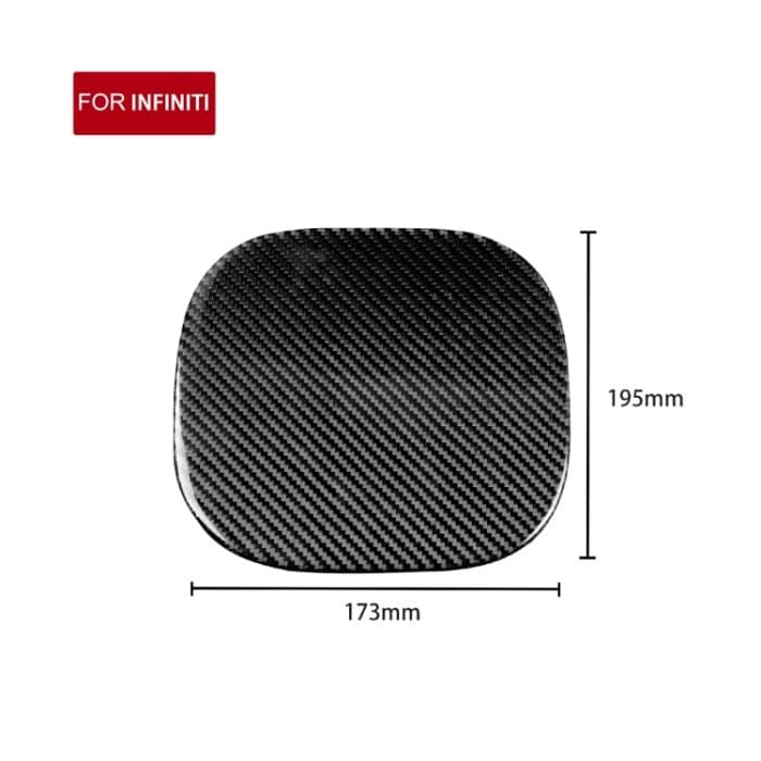 Car Carbon Fiber Fuel Tank Cover Decorative Sticker for Infiniti FX 2009-2013/QX70 2014-, Left and Right Drive Universal – Bild 2