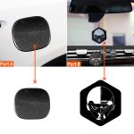 Car Carbon Fiber Fuel Tank Cover Decorative Sticker for Infiniti FX 2009-2013/QX70 2014-, Left and Right Drive Universal – Bild 6