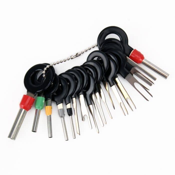 29 in 1 Auto-Stecker-Platine Kabel-Kabelbaum-Klemme-Extraktion-Pick-Crimp-Pin-Rückennadel Remove Tool – Bild 3