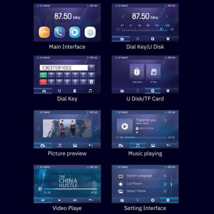 M6 CAR MP5-Player Universal Android Großes Bildschirmanzeige – Bild 4