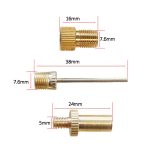 3 Sätze (4 in 1 A) Inflatoradapter Französisch Mund / US-Mund / UK-Mund-Inflationsnadeladapter – Bild 2