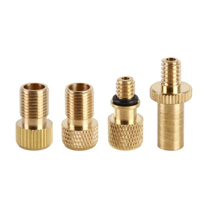 CRP3832.jpg 3 Sätze (4 in 1 b) Inflatoradapter Französisch Mund / US-Mund / UK-Mund-Inflationsnadeladapter – Bild 1